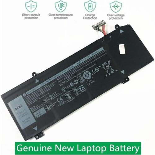 HKFZ Genuine New 15.2V 60WH 1F22N Laptop Battery For DELL ALIENWARE M15 R1 M17 R1 2018 P82F P79 G7 7990 9590 06YV0V 0JJPFK