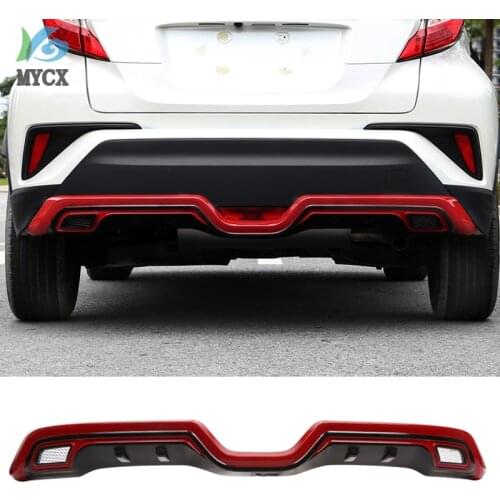 For TOYOTA C-HR CHR C HR 2016 2017 2018-2020 Rear Bumper Diffuser Guard skid plate High Quality Car Modification Accessories