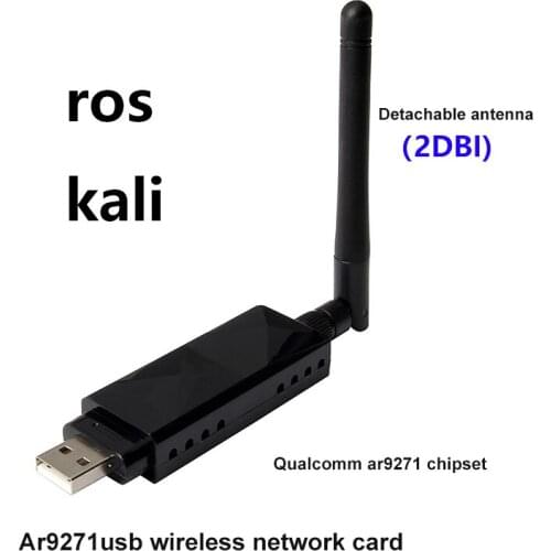 AR9271 802.11n 150Mbps Wireless USB WiFi Adapter + 6dBi WiFi Antenna Network Adapter For Windows 7/8/10/Kali Linux F10-005