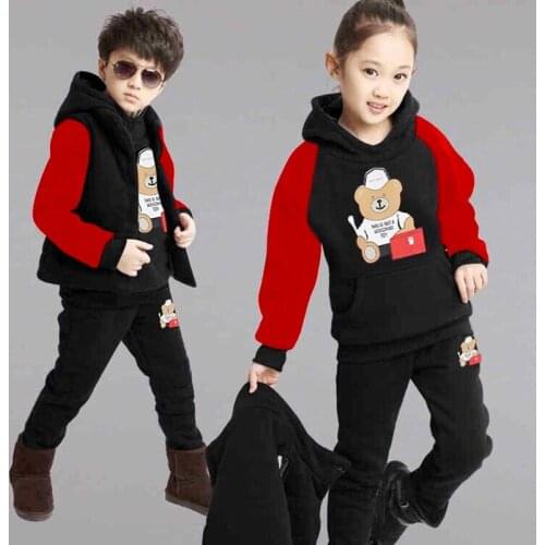 Girls Clothes Sets 2021 Autumn Long Sleeve Hoodie + Vest +Pants 3PCS Children Clothing Set Kids Sport Suits Tracksuit 3-12Years