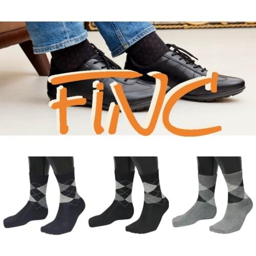 Finc Mens Black Socks