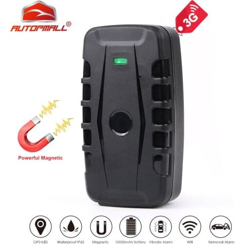 3G GPS Tracker Car GPS Locator 120 Days Standby Time Magnet Waterproof Vehicle Tracker Voice Monitor Removal Alarm Free Web APP