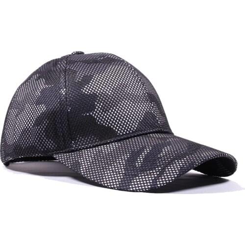 Womens Summer Hat Mesh breathable Cap Male Camouflage Baseball Cap Fabric Cool Comfortable Outdoor Sports Mens Snapback