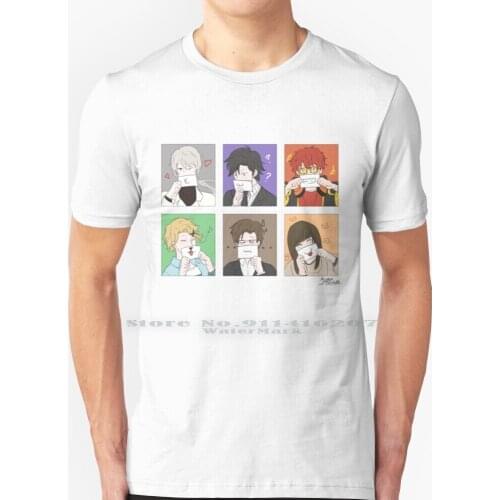 Mystic Messenger - Funny Faces T Shirt 100% Pure Cotton App Korea Games Mystic Messenger Luciel Choi Saeyoung Choi Zen Jumin Han