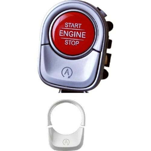 ABS Car Engine Start Button Sticker Interior Trim For Mercedes Benz A B CLA GLE GLS GLB W177 W167 X247 W247 X167 W464 AMG