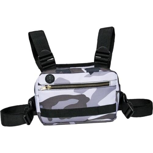 Nylon Chest Bag Vest Hiking Travel Gym Bag Organizer Storage Holder Pouch