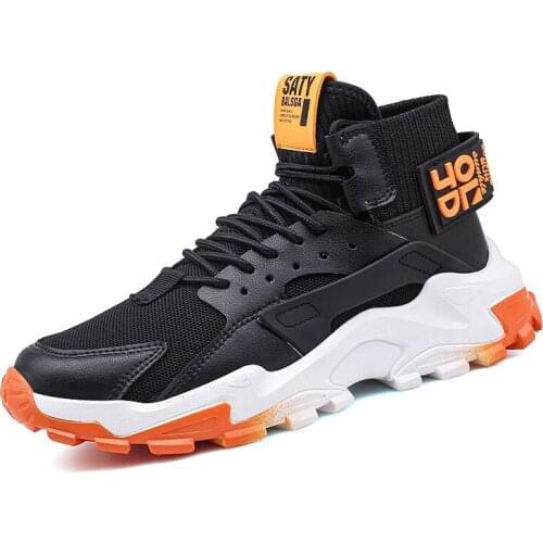 2021 new fashion outdoor leisure sports mens shoes high mens fashion leisure shoes trend platform sports running shoes