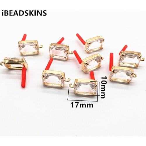 New arrival! 17x10mm 30pcs rectangle Silver Needle Crystal Stud earring/earrings accessories/Earring parts for Earring DIY