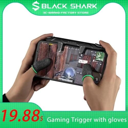 Original Black Shark Game Triggers Set Add Finger Sleeve Joystick Controller Handle for iPhone Xiaomi Black Shark 3 / 3S / 3 Pro