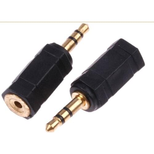 10pcs planted 3.5mm Male to 2.5mm female Stereo Audio Headphone adaptor MP3 mp4
