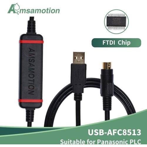 Suitable Panasonic PLC Programming Cable FP0 FP2 FP-X FP-G Series Download Cable USB-AFC8513
