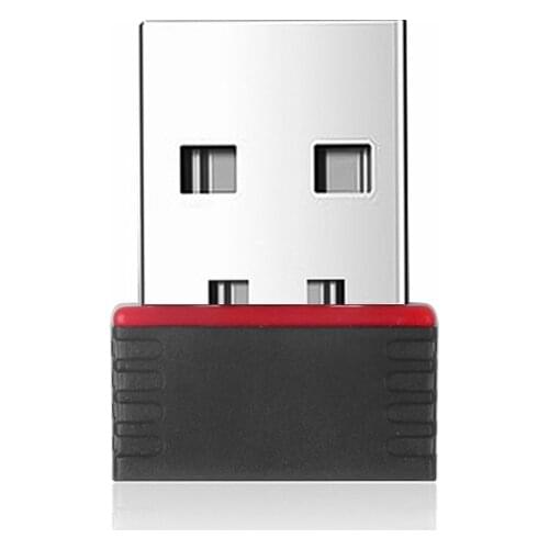 Portable Mini Network Card USB 2.0 WiFi Wireless Adapter Network LAN Card 150Mbps 802.11 n/g/b RTL8188EU Adaptor for PC Desktop