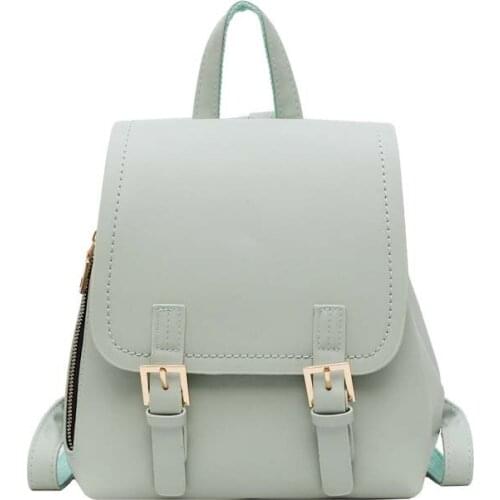 3PCS / LOT School Backpack for Girls Leather Backpack Women Korean Style Travel Rucksack Women Candy Back Pack