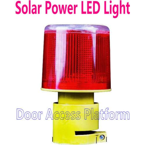 Solar give powers door warning led light For Access Control System, Security system No Voice, by stroboscopic lamp LED Light