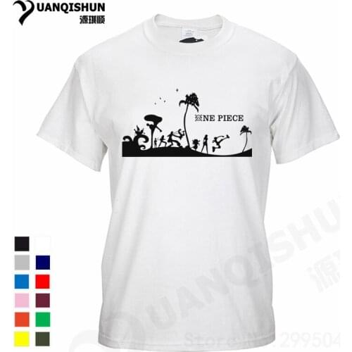 YUANQISHUN Anime One Piece Monkey D. Luffy Roronoa Zoro Nami Tony Chopper Cartoon T Shirt Funny New Summer Casual Man T-shirt