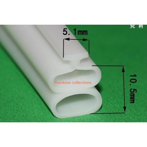 10.5*5.1mm 2/4/6M Silicone Rubber Broken bridge aluminum alloy doors and windows special thickening seals windproof strips
