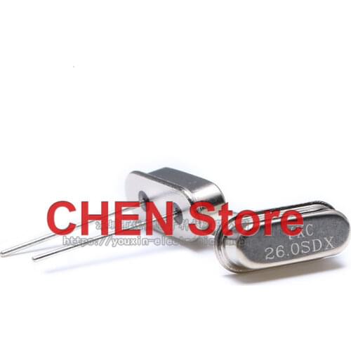 10pcs line passive crystal HC-49US 26MHz 20ppm 20PF X49SD26MSD2SC