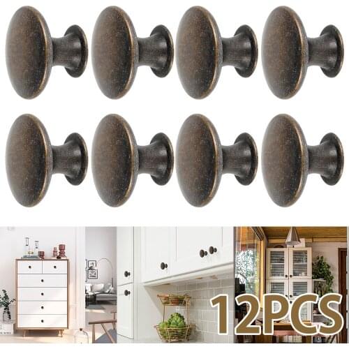 12Pcs Drawer Knobs Vintage Dresser Knobs Drawer Pulls Handles Cabinet Door Knob Handle Simple Gold Kitchen Hardware Pull