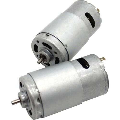 2pcs 575 Motor for Handmade Robot Toy Car Models Maker DC 12V Micro Motor 3200 rpm DIY Circuit Motor with 3.175mm Shaft Diameter