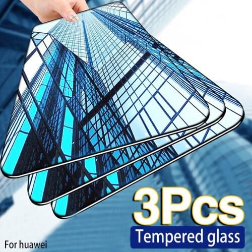 3PCS Protective Tempered Glass on the For Huawei P30 P20 P10 Lite Screen Protector for Huawei mate 10 20 lite P40 lite glass