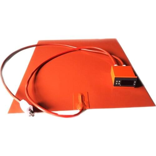 450*500*1.5mm 220V 1500W Silicone Heat Bed for 3d printer digital thermostat on wire 2000mm lead wire