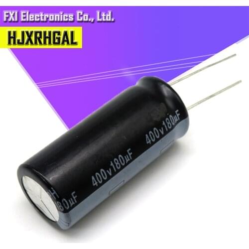 5PCS 400v180uf 180uf400v 18*40 400v 180uf 18x40 Electro Electrolytic capacitor