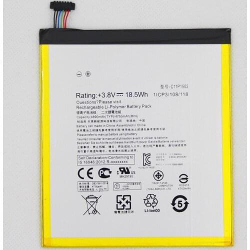 4890mah Tablet Battery C11P1502 For ASUS Zenpad 10 Z300C Z300CL Z300CG P023 P01T 10.1 4890mAh Replacement Batteria with tools