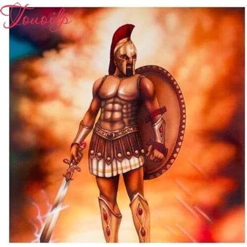 TOUOILP Diamond embroidery full DIY warrior Diamond painting Cross Stitch Mosaic Pasting images craft stickers Home Decorative