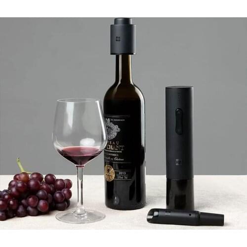 Xiaomi Huohou Automatic Bottle Opener Electric Red Wine Openers Stopper Fast Decanter Wine Corkscrew Foil Cutter Cork Out Tool