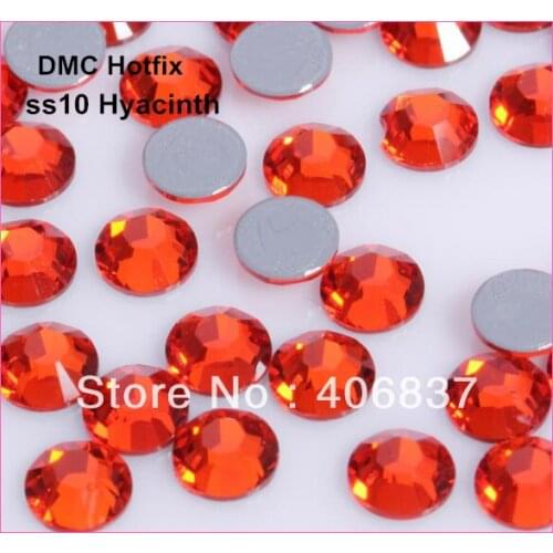 Free Shipping! 1440pcs/Lot, ss10 (2.7-2.9mm) High Quality DMC Hyacinth Iron On Rhinestones / Hotfix Rhinestones
