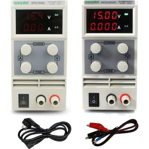 KPS1505D/DF Adjustable High Precision Double LED Display Switch DC Power Supply 15V5A Laptop Phone Repair lab Test Power Supply