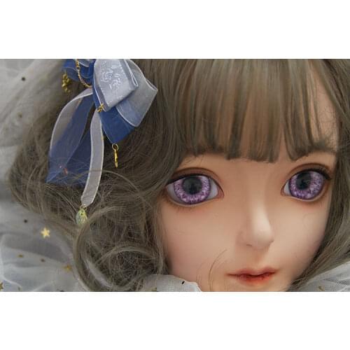 Dollkii 07) Female Girl Silica Resin Cosplay BJD Cross Dressing Kigurumi Head Mask Anime Role Play Party Crossdresser Doll Mask