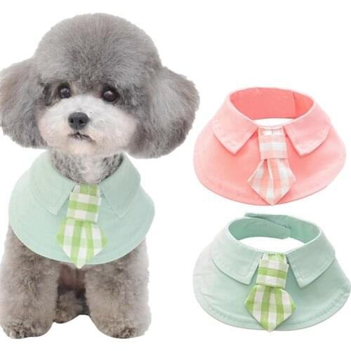 Dorakitten 1pc Pet Scarf Elegant Tie Design Dog Bandana Puppy Collar Scarf Dog Neckerchief Clothing Accessories Pet Supplies