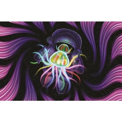 2021 New Tapestry Starry Sky Astronaut The Moon Printed Wall Hanging Tapestry Polyester Tapestry