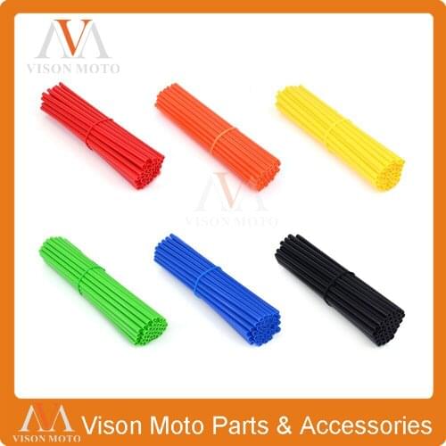 6 Color Motorcycle Wheel Rim Spoke Shrouds Skins Covers For KTM HONDA KAWASAKI SUZUKI CRF XR XL YZF 125 250 Motocross Pit Bike