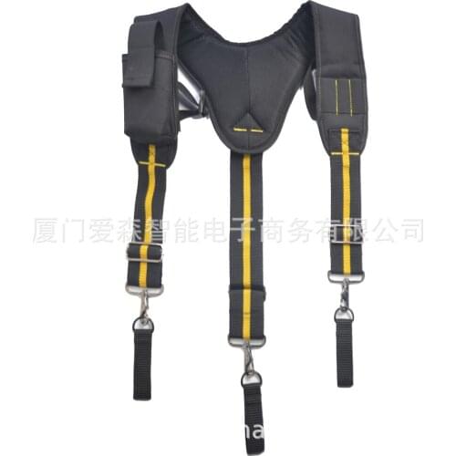 Multifunctional tool suspenders Heavy Work Weight Strap Tool Work Belt Cross-border Y-shaped can hang tool bag waist bag load