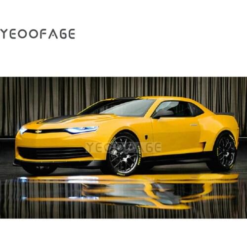 DIY Diamond Embroidery yellow car Full diamond Mosaic Rhinestone Painting 5D Cross Stitch pattern Room Decor