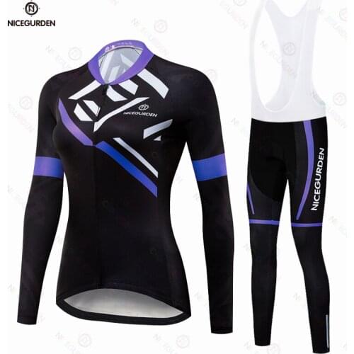 2021 new authentic womens long tight-fitting suit mountain bike bicycle clothes road bike equipment can be customized
