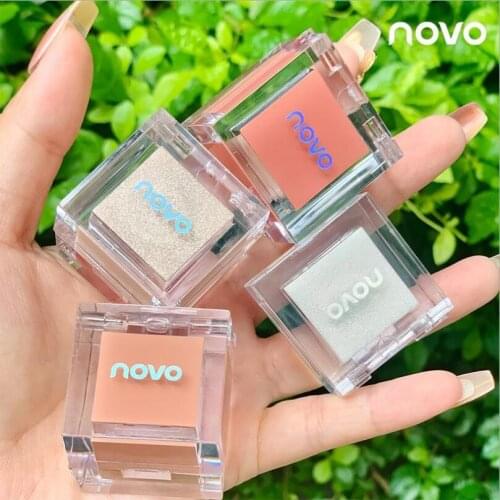 Novo Small Ice Cube Bright Blush Lasting Makeup Does Not Stick Pink Waterproof Sweat-Proof Brighten Skin Color Fine Pink T1405