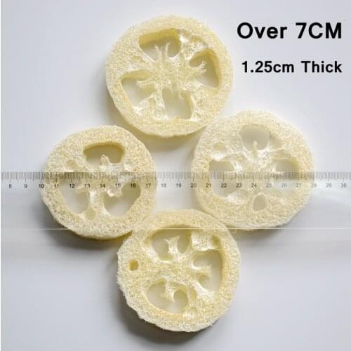 6-7cm wide 200pcs/lotNatural Loofah Luffa Loofa Slice DIY customize soap tools,cleanner,sponge scrubber,facial soap holder