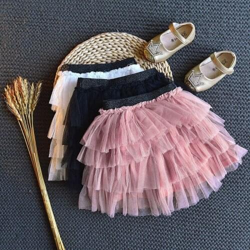 2 3 4 5 6 Years Toddler Girls Skirt Fashion Mesh Tutu Skirts for Girls Summer Baby Kids Skirt for Dance 2020 Girls Pettiskirts