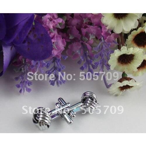 FREE SHIPPING 2 Sets Hemp knot cufflink Mens cuff links #22247