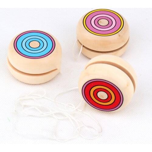 1Pcs Baby Classic Toys Wooden Yoyo Ball Toys Kids Intelligence Educational Toy Hand-Eye Coordination Development Yoyo Diabolo