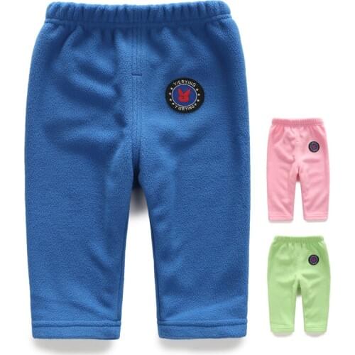 Clearance Sale Babys Pants Winter Warm Kids Boys Girls Harem Pant Knitted Fleece Toddler Trousers Newborn Infant Clothing