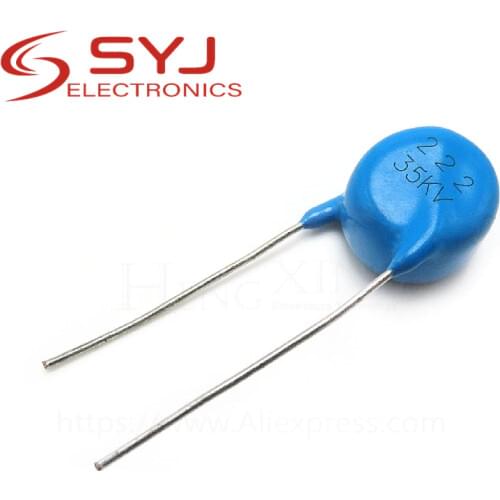 5pcs/lot High-voltage ceramic capacitor 35KV 222 2200P In Stock
