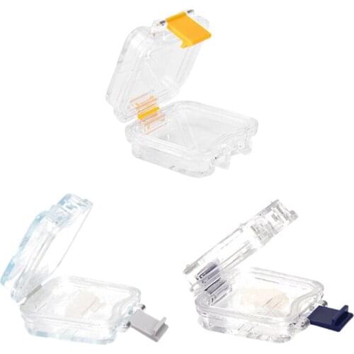 Lab Supply 50pcs Plastic Denture Tooth Box With Film Denture Storage Box Membrane Tooth Box