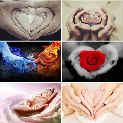 5D Diamond Painting Baby Mosaic Diamond Embroidery Newborn Full Square/Round Rhinestone Picture Cross Stitch Kit Handmade Gift