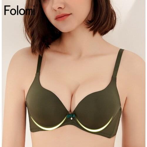 Sexy Seamless Women Lingerie Girls Bras Underwire Underwear Push Up Green Intimates Female 34-38