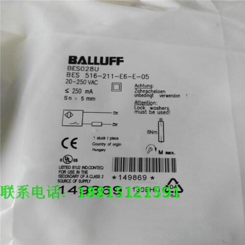 BES 516-211-E6-E-05 Balluff Proximity Switch Sensor New High Quality One Year Warranty