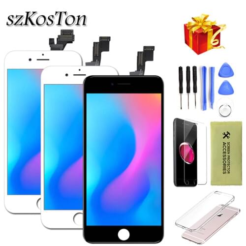 AAA For iPhone 5 5s 5c 6 6 Plus Display LCD Touch Screen Digitizer Assembly Replacement For iPhone 6 Screen+tempered glass+Tools